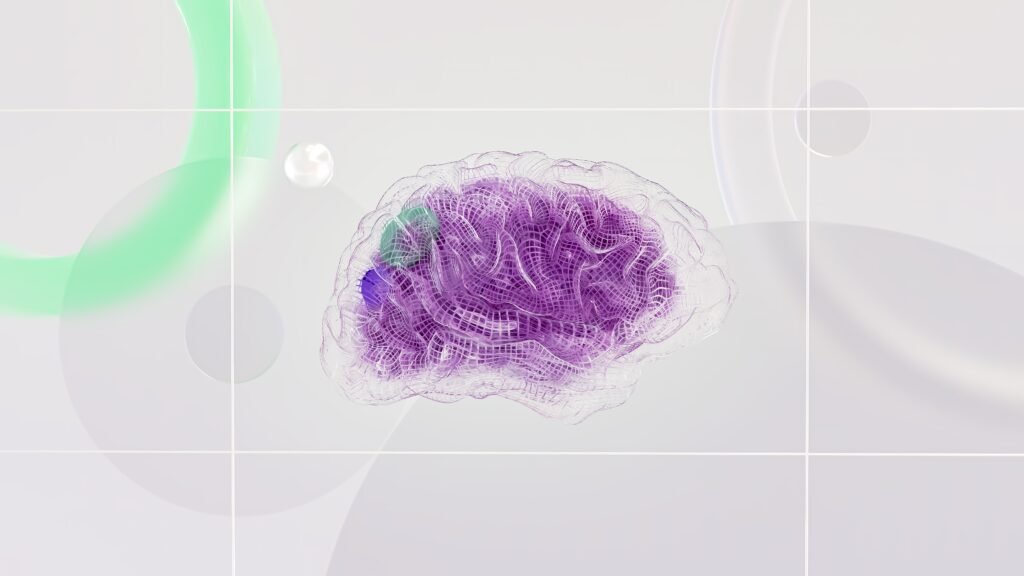 RISE OF DIGITAL MARKETING TRENDS IN 2026 3D rendered abstract design featuring a digital brain visual with vibrant colors.